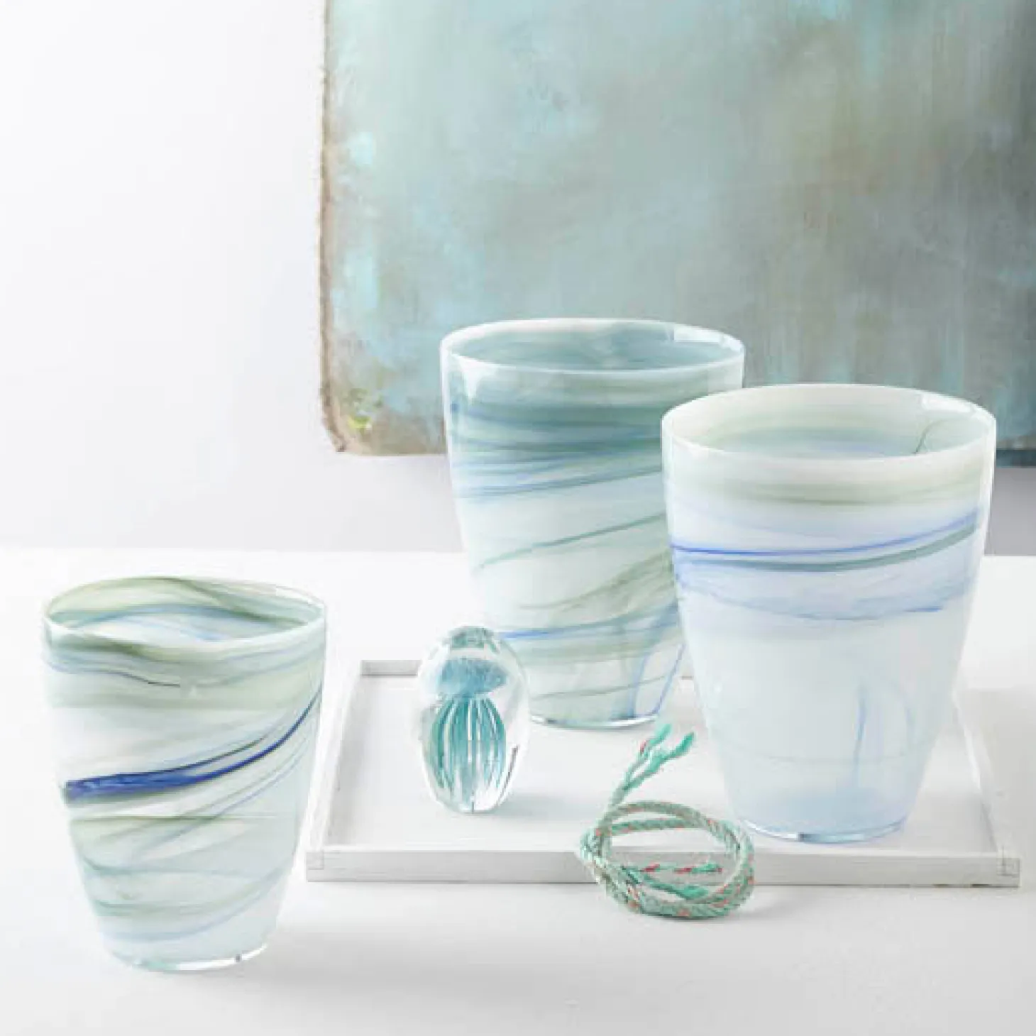 Objekt Qualle OCEANO 10 cm türkis