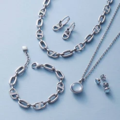 Ohrstecker BEA grau blau