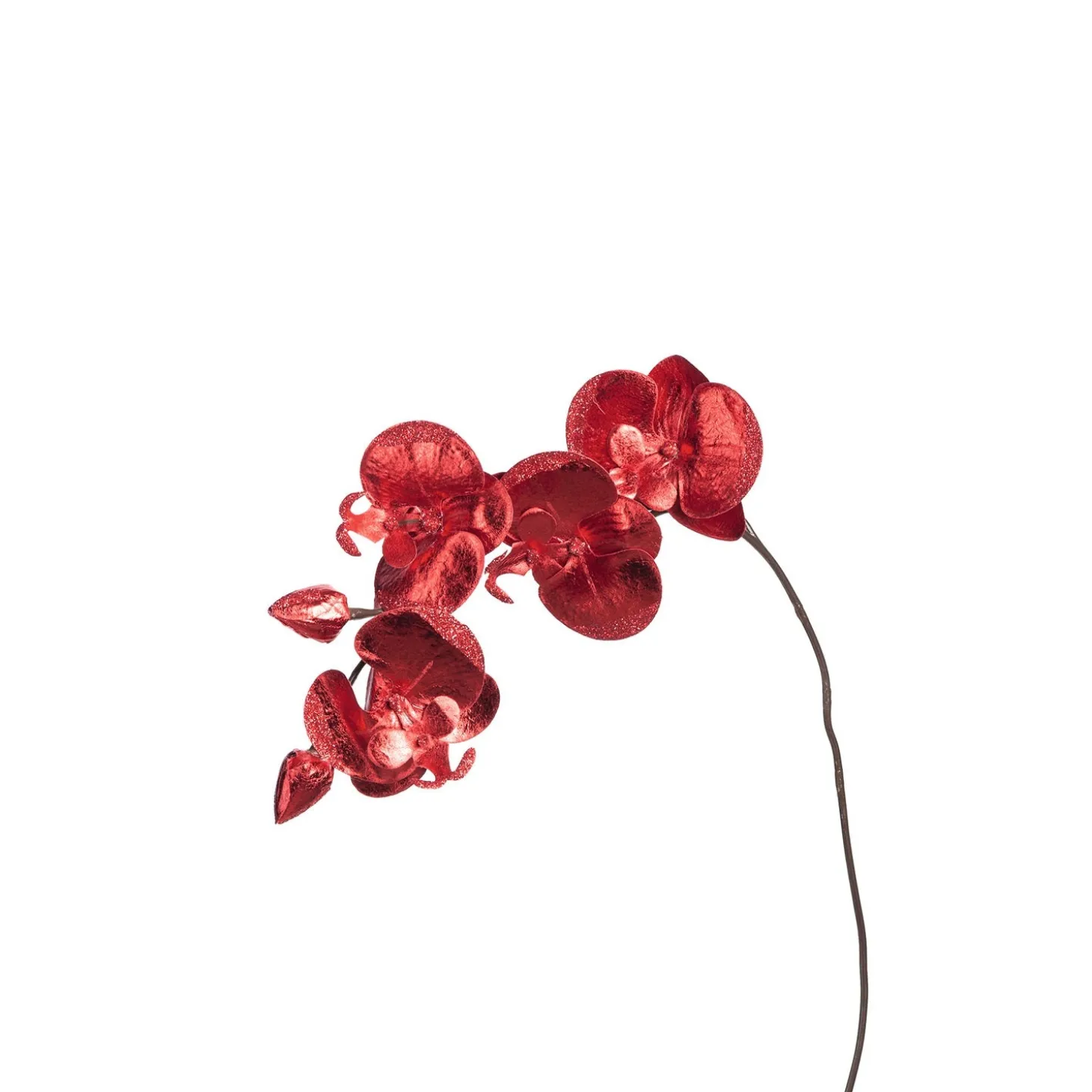 Orchidee FIORE 85 cm rot glänzend