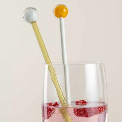 Rührer POESIA 20 cm orange/weiß 4er-Set