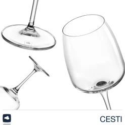 Rieslingglas CESTI 280 ml 6er-Set + Poliertuch