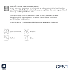 Rieslingglas CESTI 280 ml 6er-Set + Poliertuch