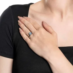 Ring BEA 17 grau blau