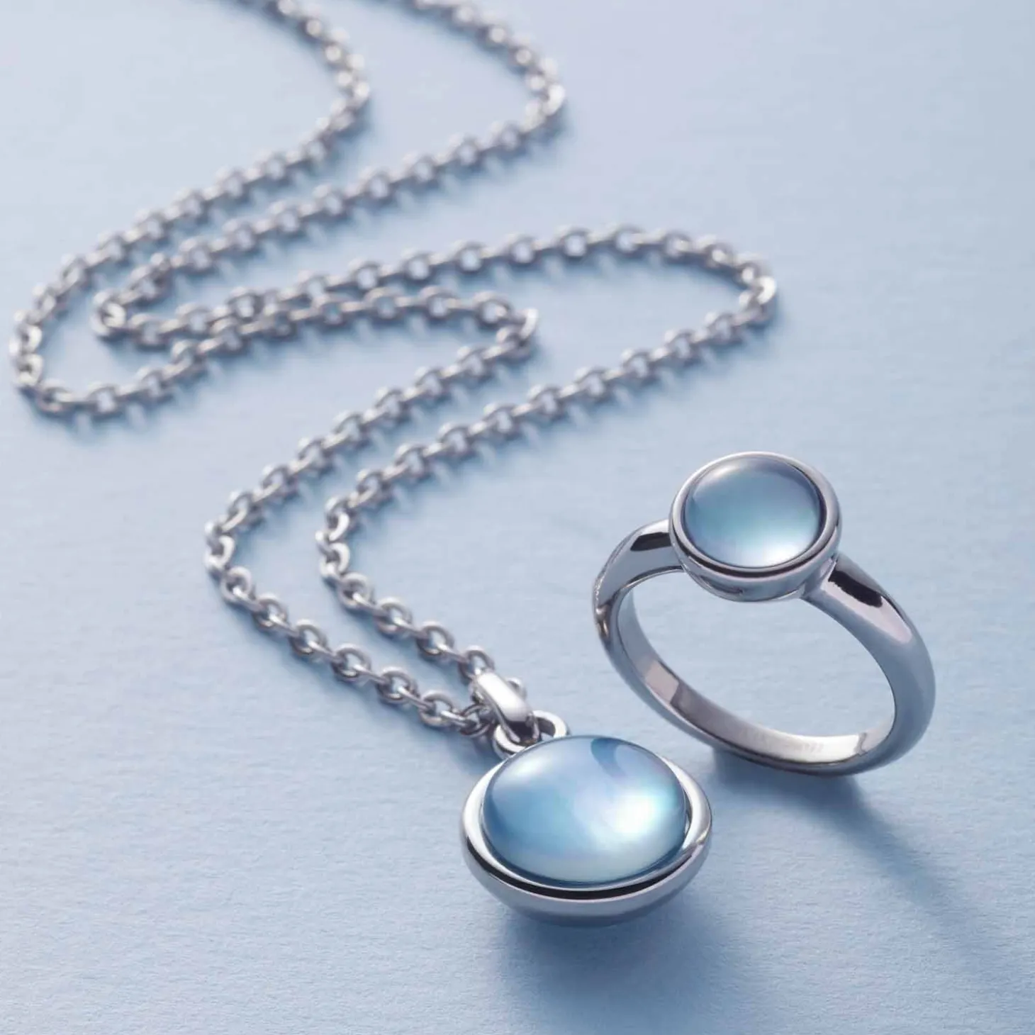 Ring BEA 17 grau blau