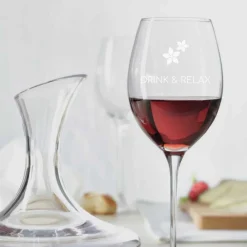 Rotweinglas CHEERS 520 ml mit persönlicher Gravur