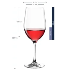 Rotweinglas CIAO+ 430 ml mit persönlicher Gravur