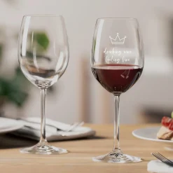 Rotweinglas DAILY 460 ml mit persönlicher Gravur