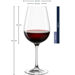 Rotweinglas TIVOLI 580 ml 6er-Set