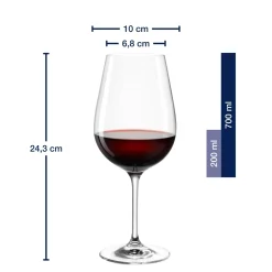 Rotweinglas TIVOLI 700 ml 6er-Set