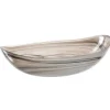 Schale ALABASTRO 32 cm beige oval