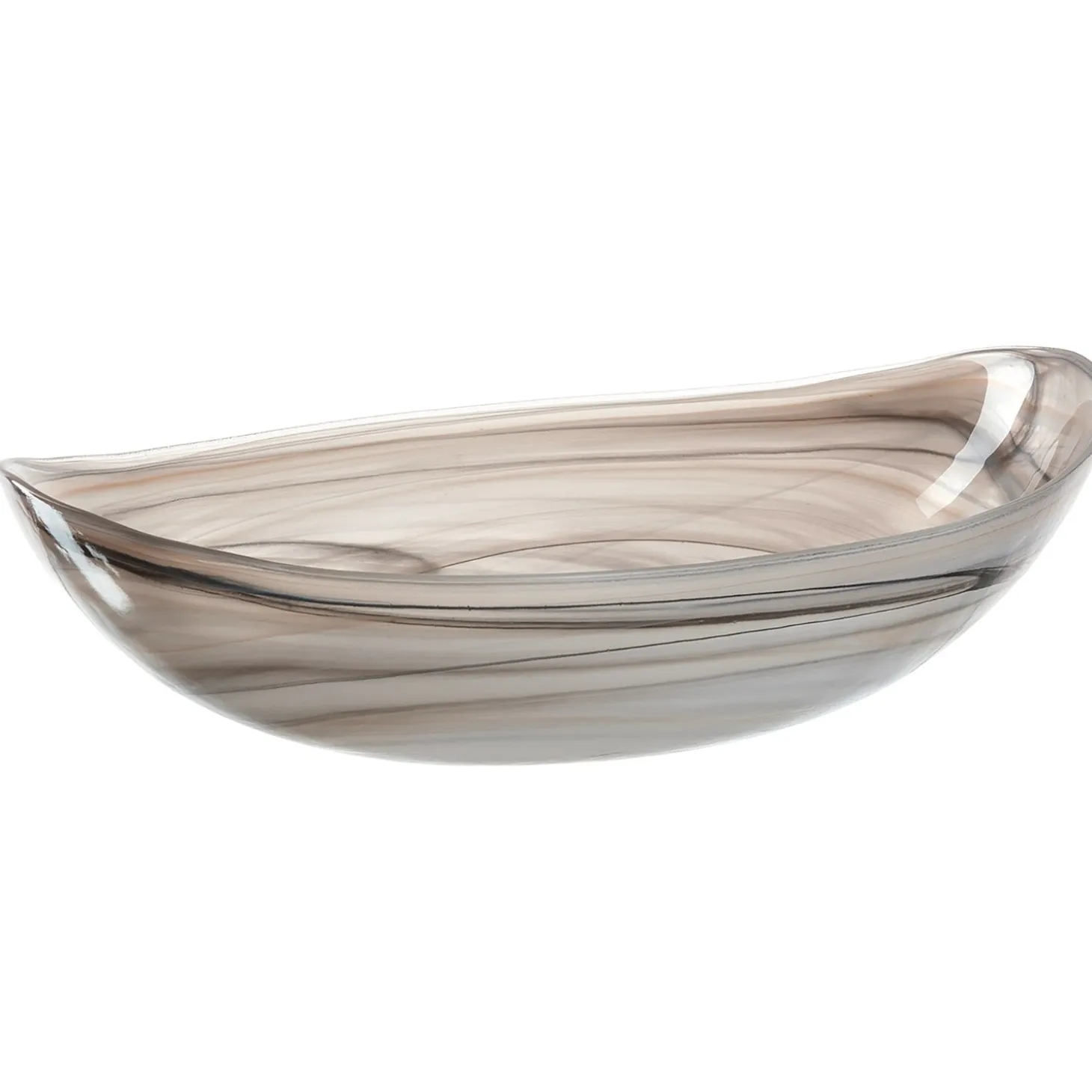 Schale ALABASTRO 32 cm beige oval