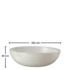 Schale ALABASTRO 28 cm weiß