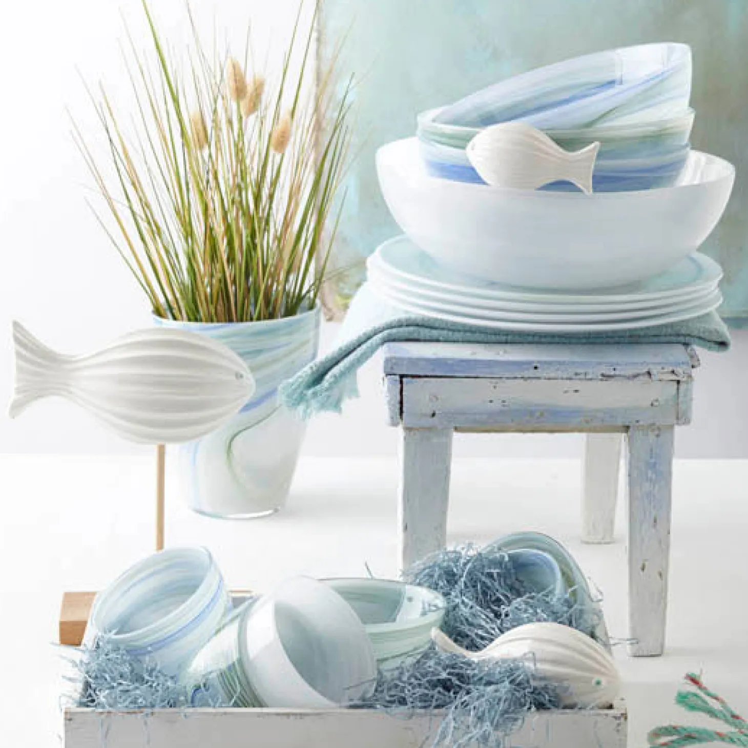 Schale ALABASTRO 28 cm weiß