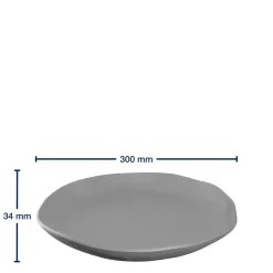 Schale CASOLARE 30 cm grau Aluminium