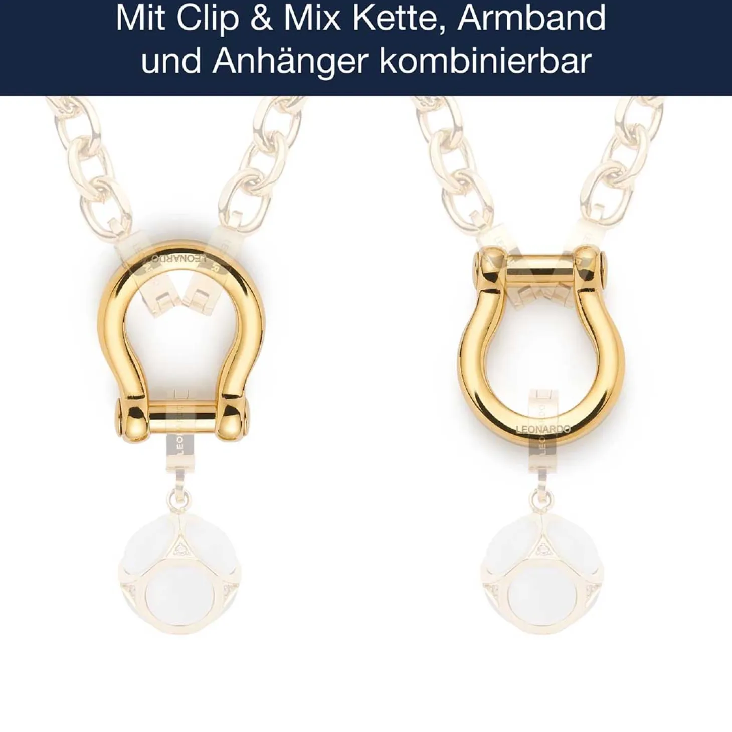 Schäkel LENI Clip & Mix gold