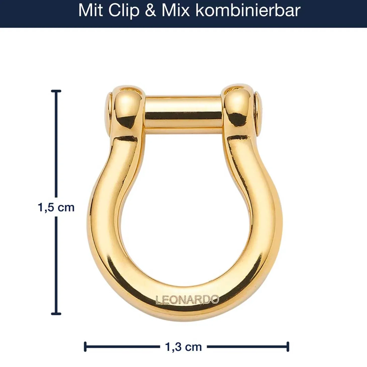 Schäkel LENI Clip & Mix gold
