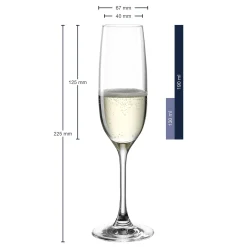 Sektglas CIAO+ 190 ml mit persönlicher Gravur