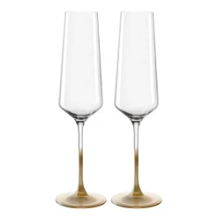 Sektglas PUCCINI 280 ml gold 2er-Set