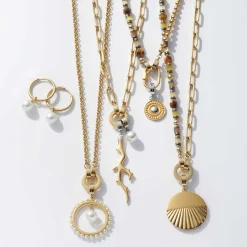 Set/2 Anhänger PERLA gold Beauty's