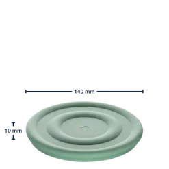 Silikondeckel CUCINA 14 cm salbei
