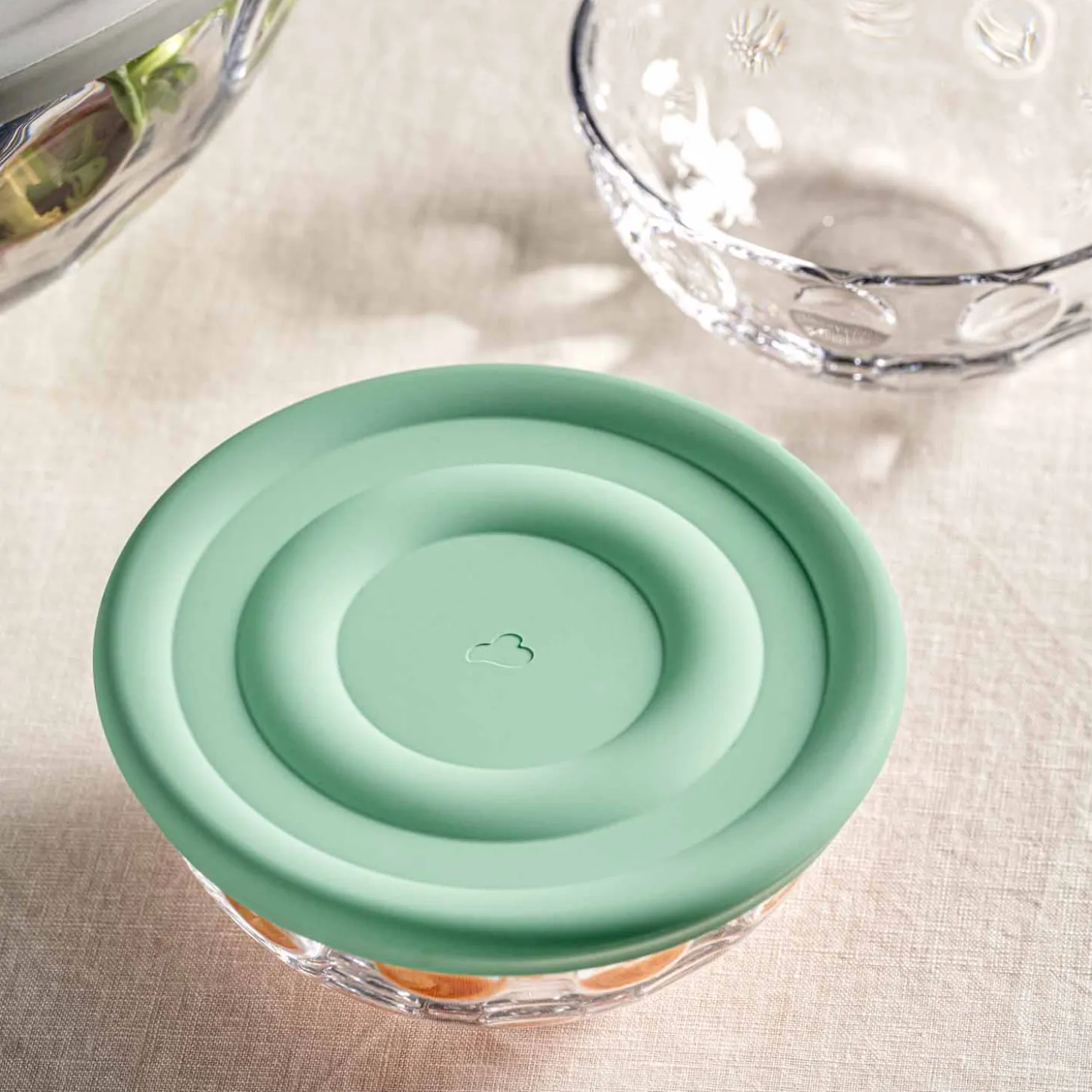 Silikondeckel CUCINA 14 cm salbei