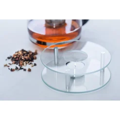 Stövchen SCALDINO handgefertigt aus Glas