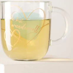 Tasse EMOZIONE 400 ml türkis 'Du bist wundervoll'