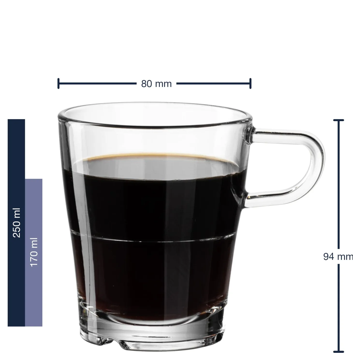 Tassen/Löffel SENSO 250 ml 4-teilig