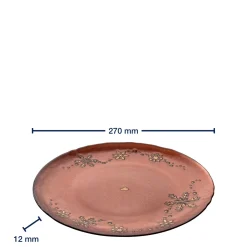 Teller 27cm rot AUTENTICO