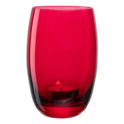 Tischlicht CHEERS 12,5 cm rot mit persönlicher Gravur