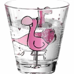 Trinkglas BAMBINI 215 ml Flamingo 6er-Set