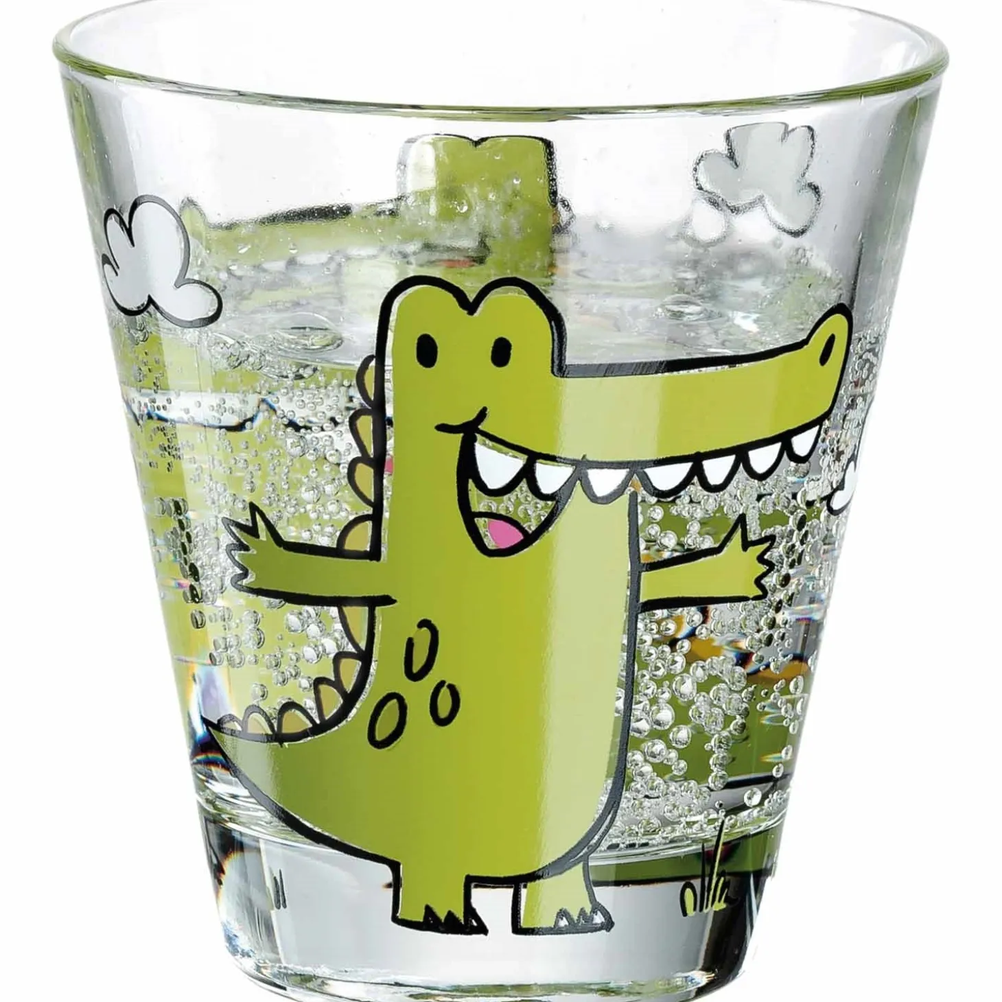 Trinkglas BAMBINI 215 ml Krokodil 6er-Set