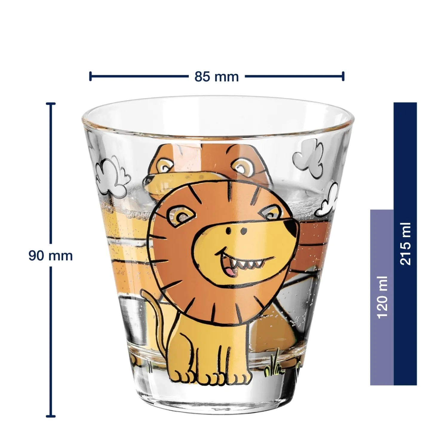 Trinkglas BAMBINI 215 ml Löwe 6er-Set