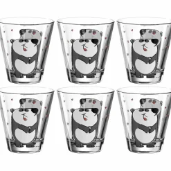 Trinkglas BAMBINI 215 ml Panda 6er-Set