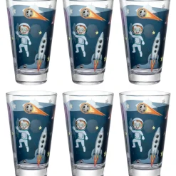 Trinkglas BAMBINI AVVENTURA 300 ml Weltall 6er-Set