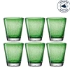 Trinkglas BURANO 330 ml grün 6er-Set