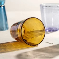 Trinkglas BURANO 330 ml warme Farben 4er-Set