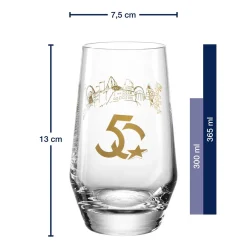 Trinkglas Europa-Park Silhouette 50 Jahre 365 ml