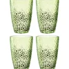 Trinkglas MATERA 340 ml grün 4er-Set