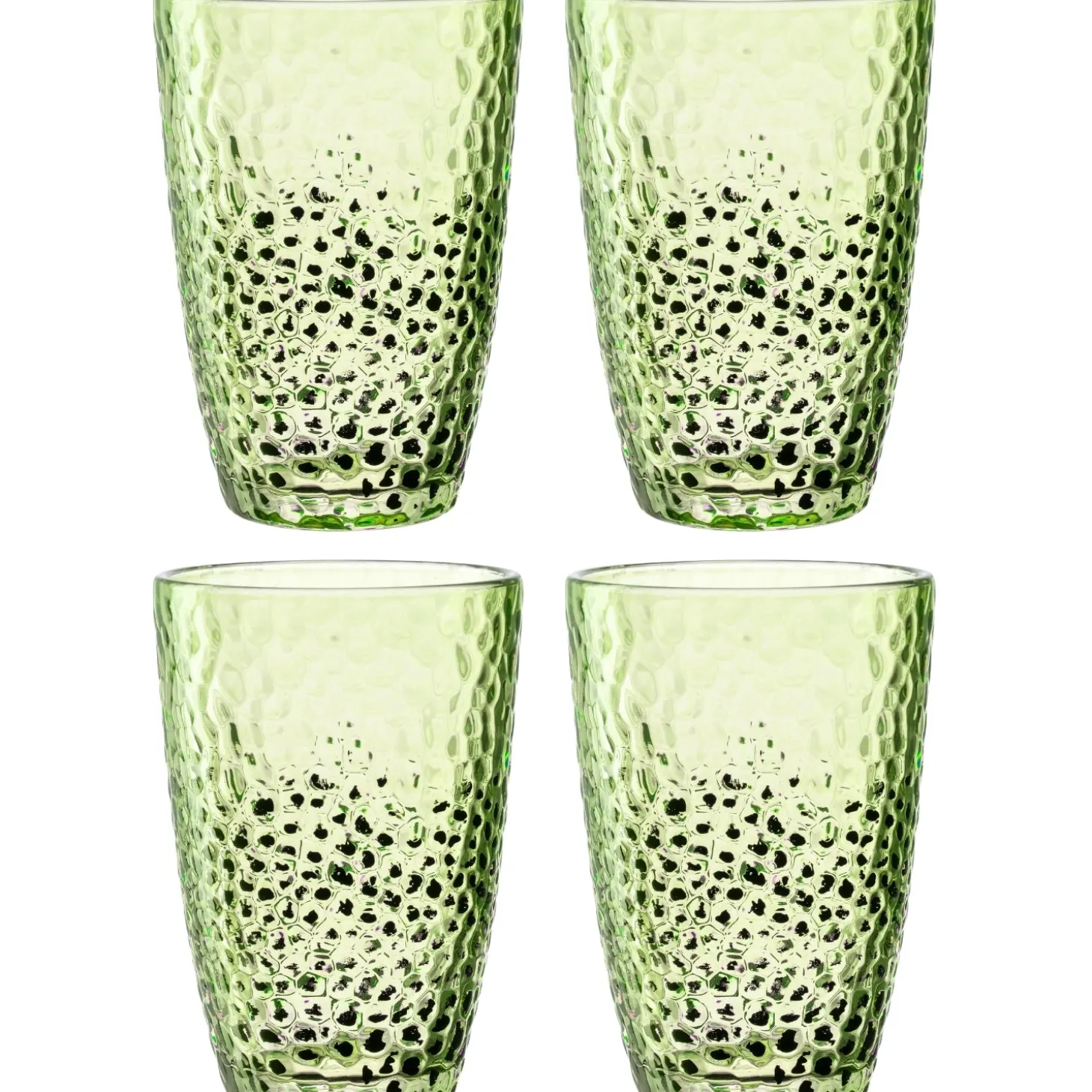 Trinkglas MATERA 340 ml grün 4er-Set