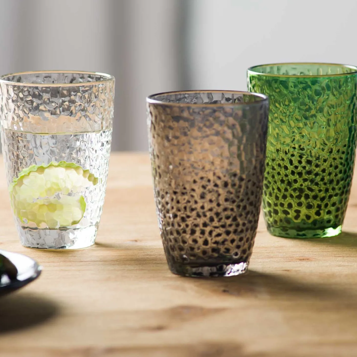 Trinkglas MATERA 340 ml grün 4er-Set