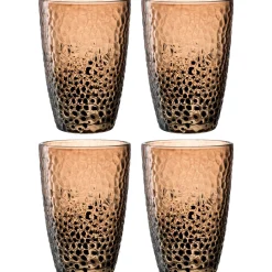 Trinkglas MATERA 340ml beige 4er-Set