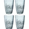 Trinkglas MATERA 340ml blau 4er-Set