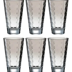 Trinkglas OPTIC 300 ml grau 6er-Set