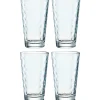 Trinkglas OPTIC 540 ml hellblau 4er Set