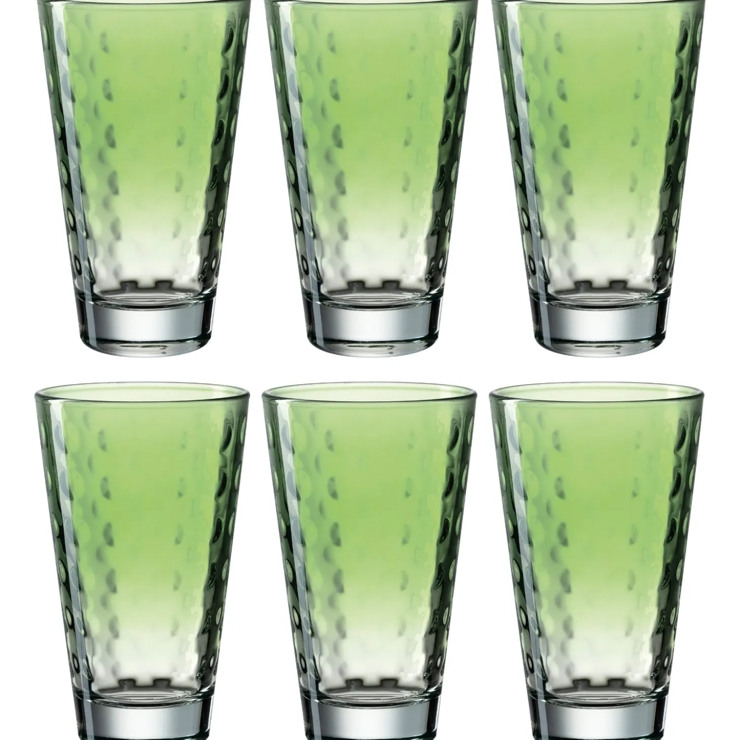 Trinkglas OPTIC 300 ml hellgrün 6er-Set