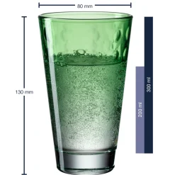Trinkglas OPTIC 300 ml hellgrün 6er-Set
