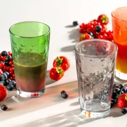 Trinkglas OPTIC 540 ml hellgrün 4er Set