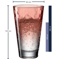 Trinkglas OPTIC 300 ml Pastell 6er-Set