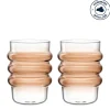Trinkglas SOLE 440 ml apricot 2er-Set